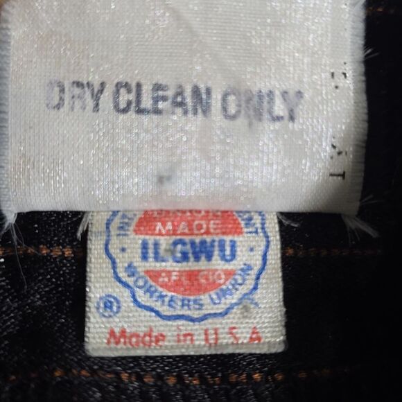 Black Pinstripe Women's Pants - Picture 4 of 13